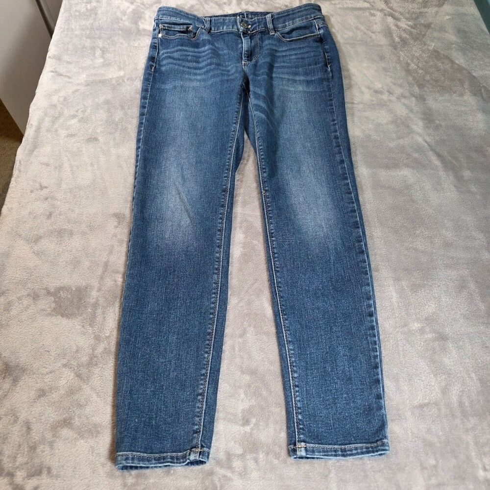 White House Black Label Women's Jeans Size 2S Skinny Medium Wash Blue Y2K